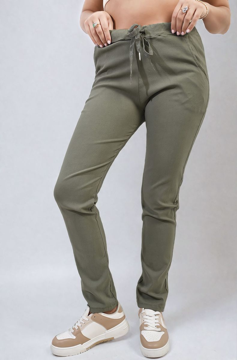 Casual Drawstring Trousers-0