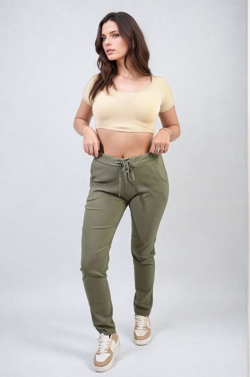 Casual Drawstring Trousers-2