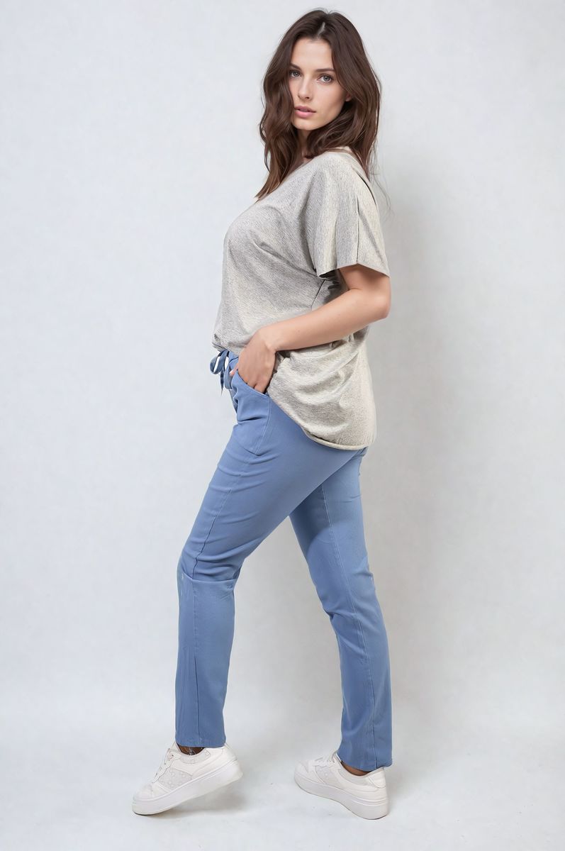 Casual Drawstring Trousers-4