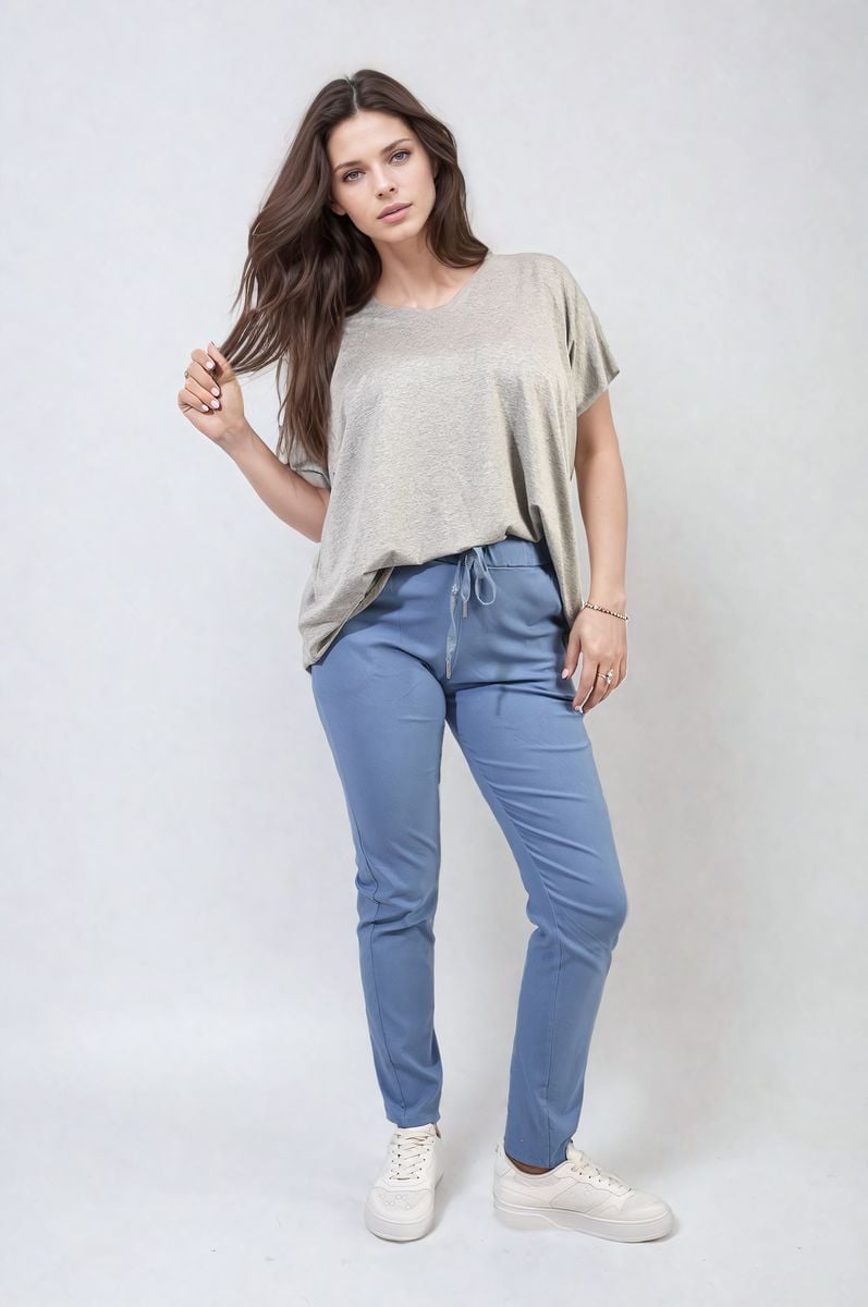 Casual Drawstring Trousers-3