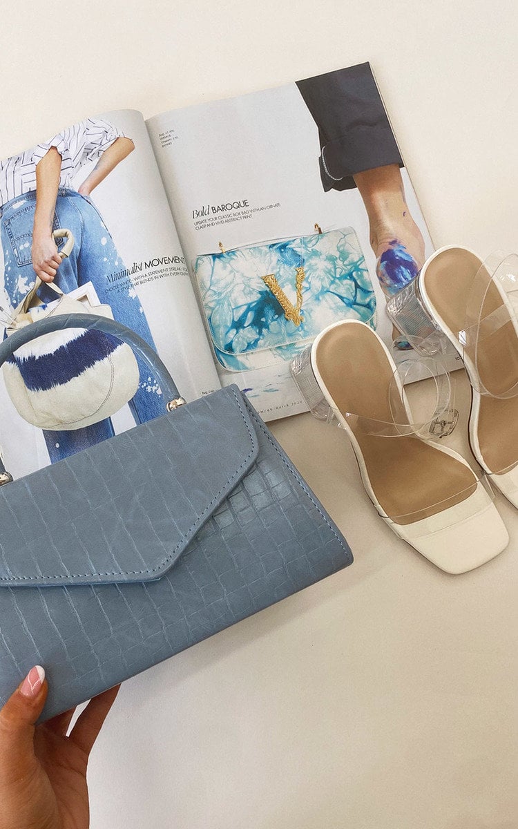 Croc Print Handbag-6