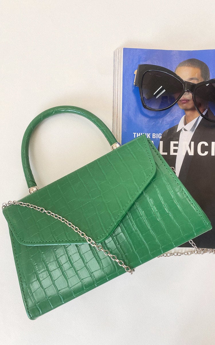 Croc Print Handbag-2