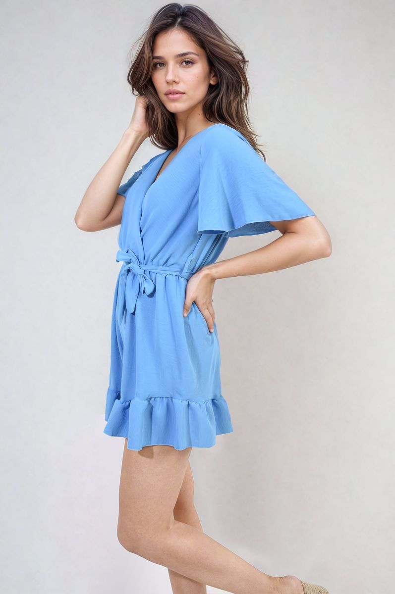 Belted Wrap-Over Frill Playsuit-11