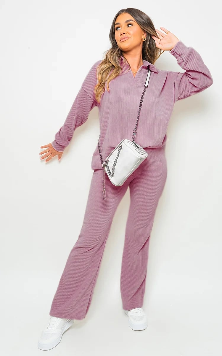 Collared Long Sleeve & Trouser Co-ord Set-10