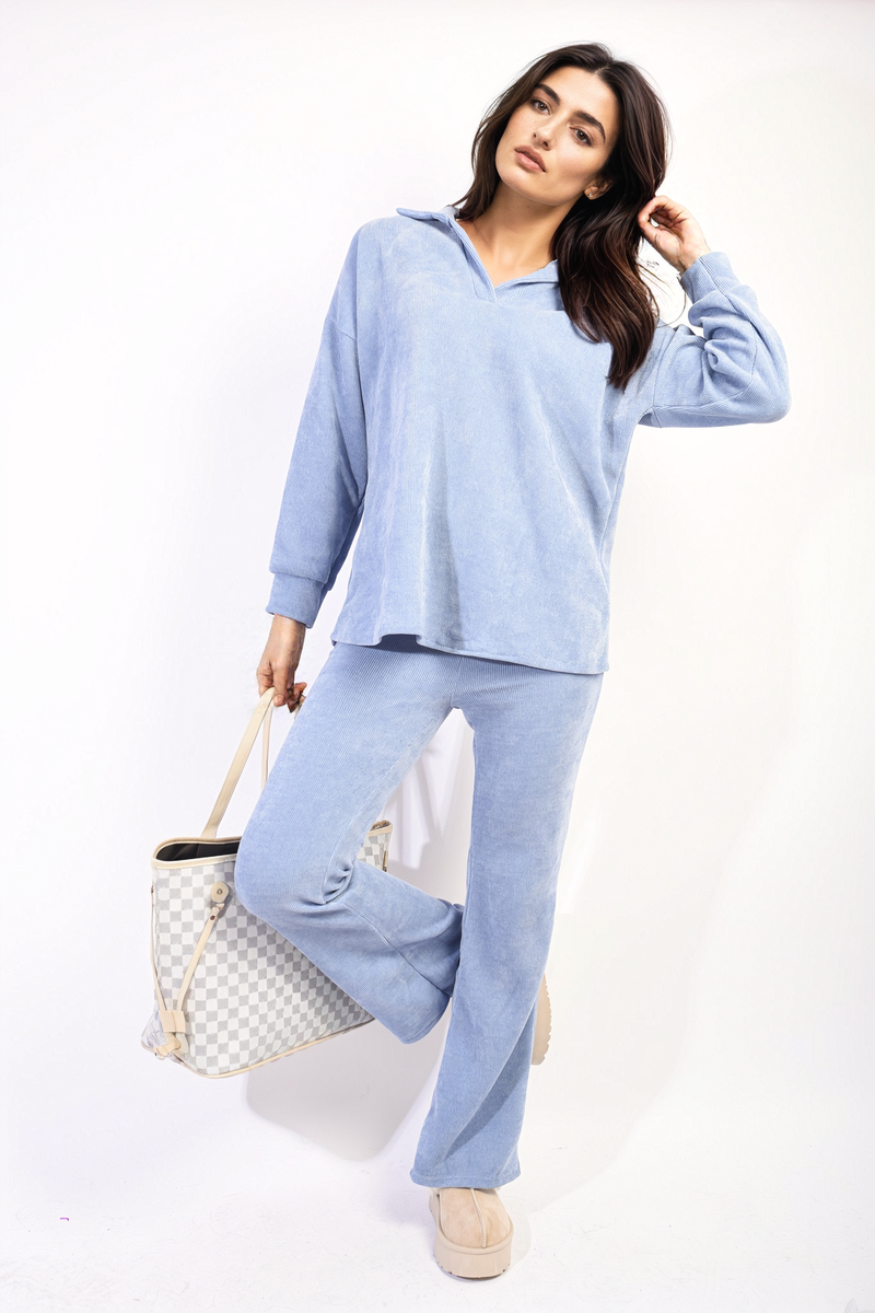 Collared Long Sleeve & Trouser Co-ord Set-9
