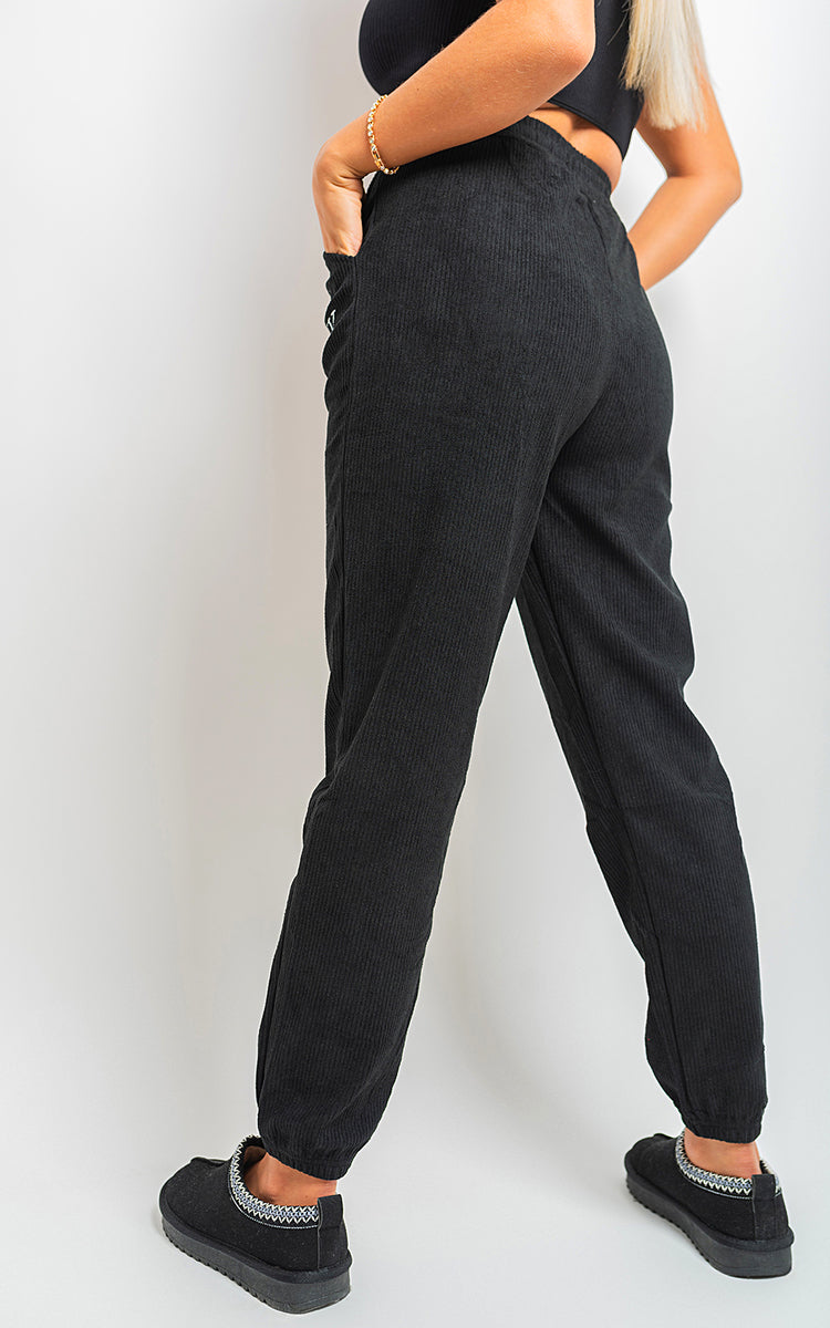 High Waisted Drawstring Trouser with Pockets-9