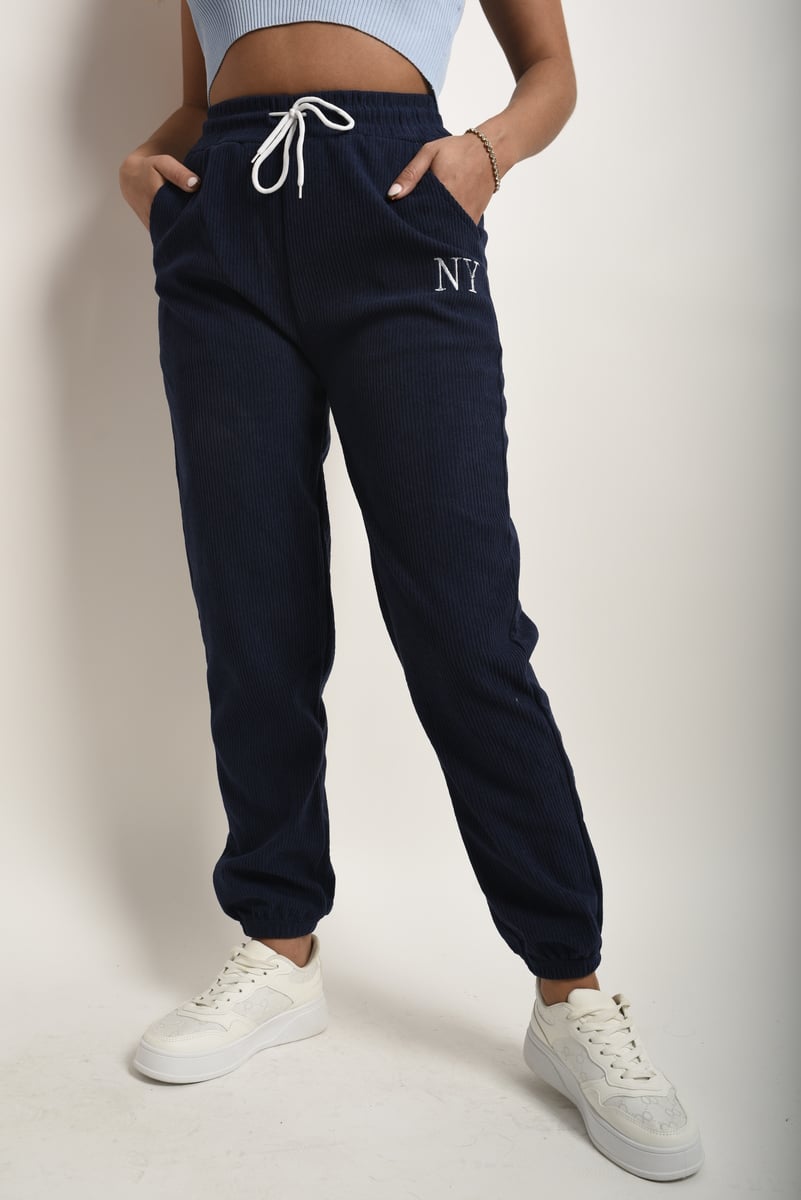 High Waisted Drawstring Trouser with Pockets-8