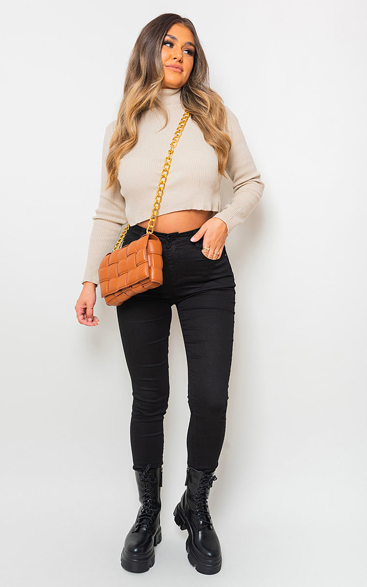 High Waisted Skinny Fit Jeans-3