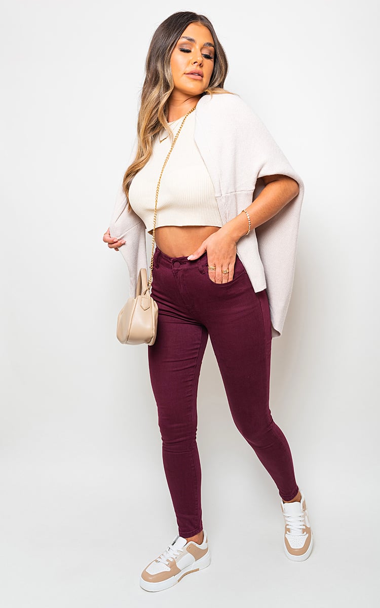 High Waisted Skinny Fit Jeans-6