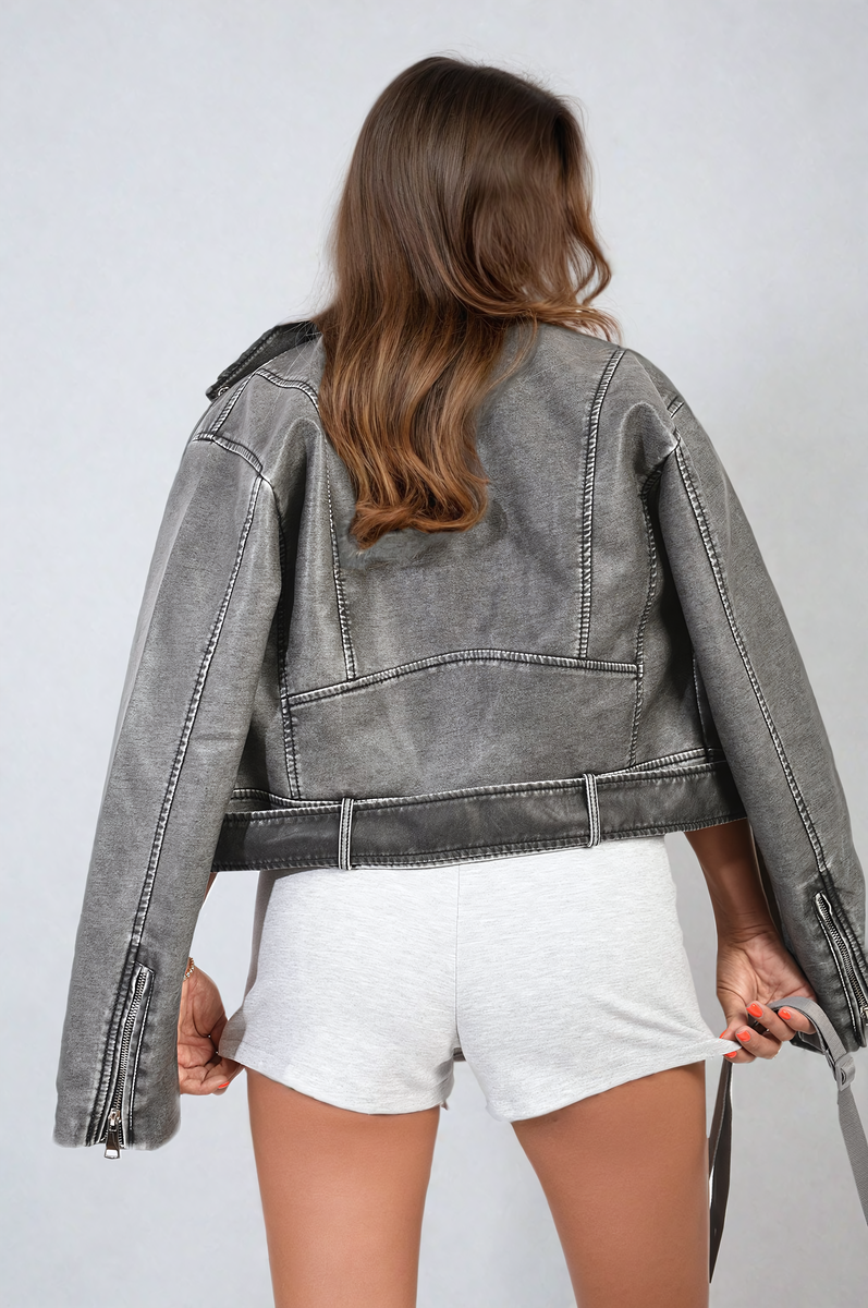 Highwaist Mini Skort with Slit-7